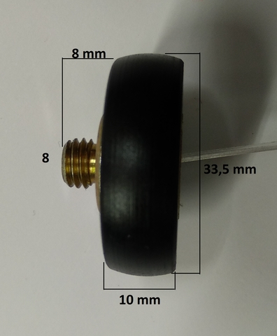 RODAMIENTO ARQUILLADA M- 8 DIAM.33,5 mm.