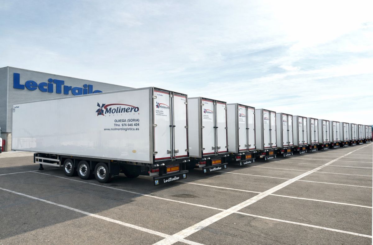 Grupo Molinero refuerza su flota con 120 nuevos semirremolques frigoríficos Evolution
